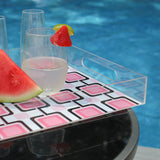 Pink Retro Sq. Serving tray