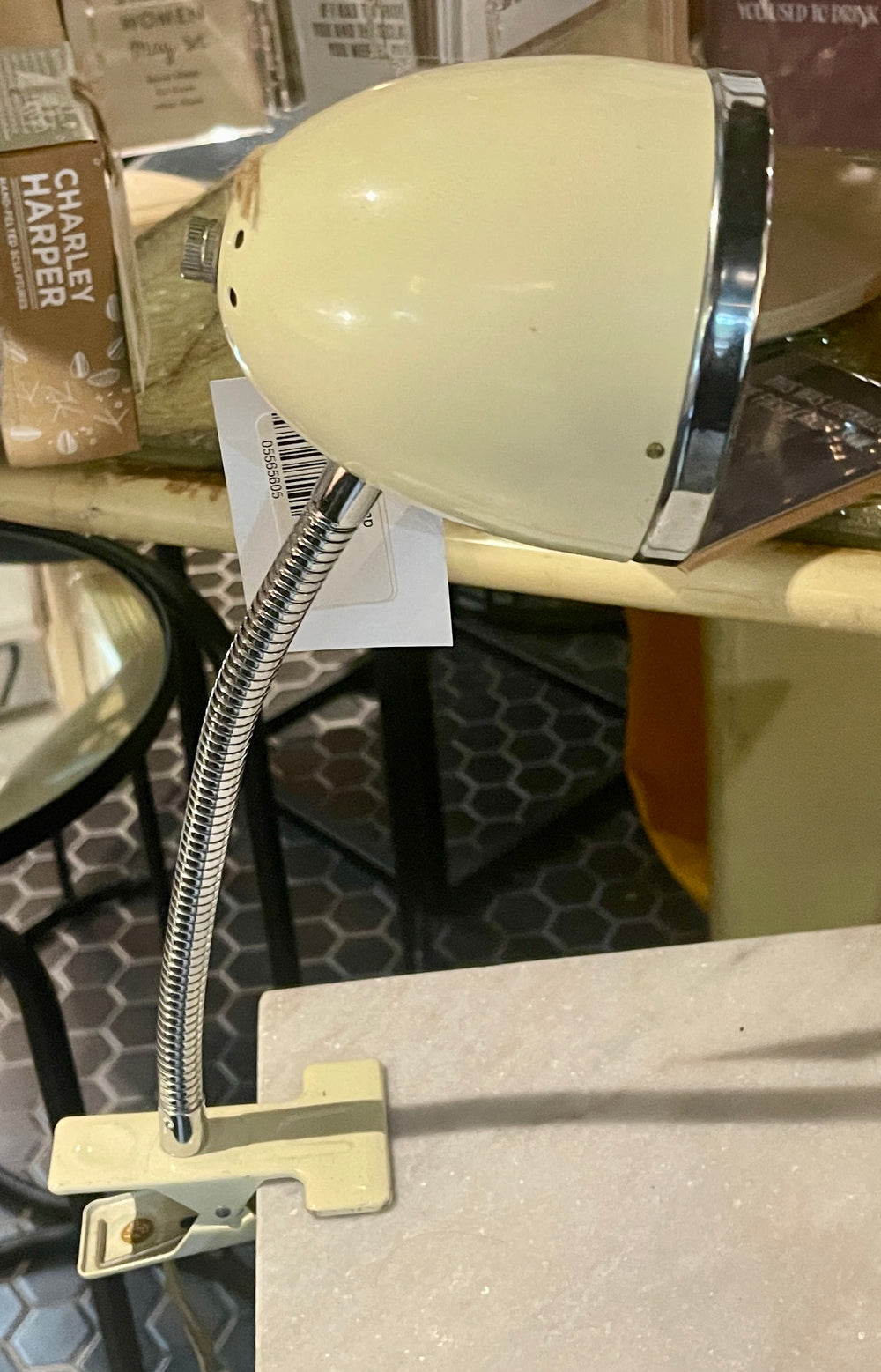 1960's Cream clip on Lamp