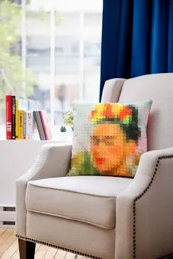 Frida Kahlo Pixel Art Pillow