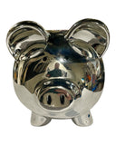 Silver Pig Piggybank lrg