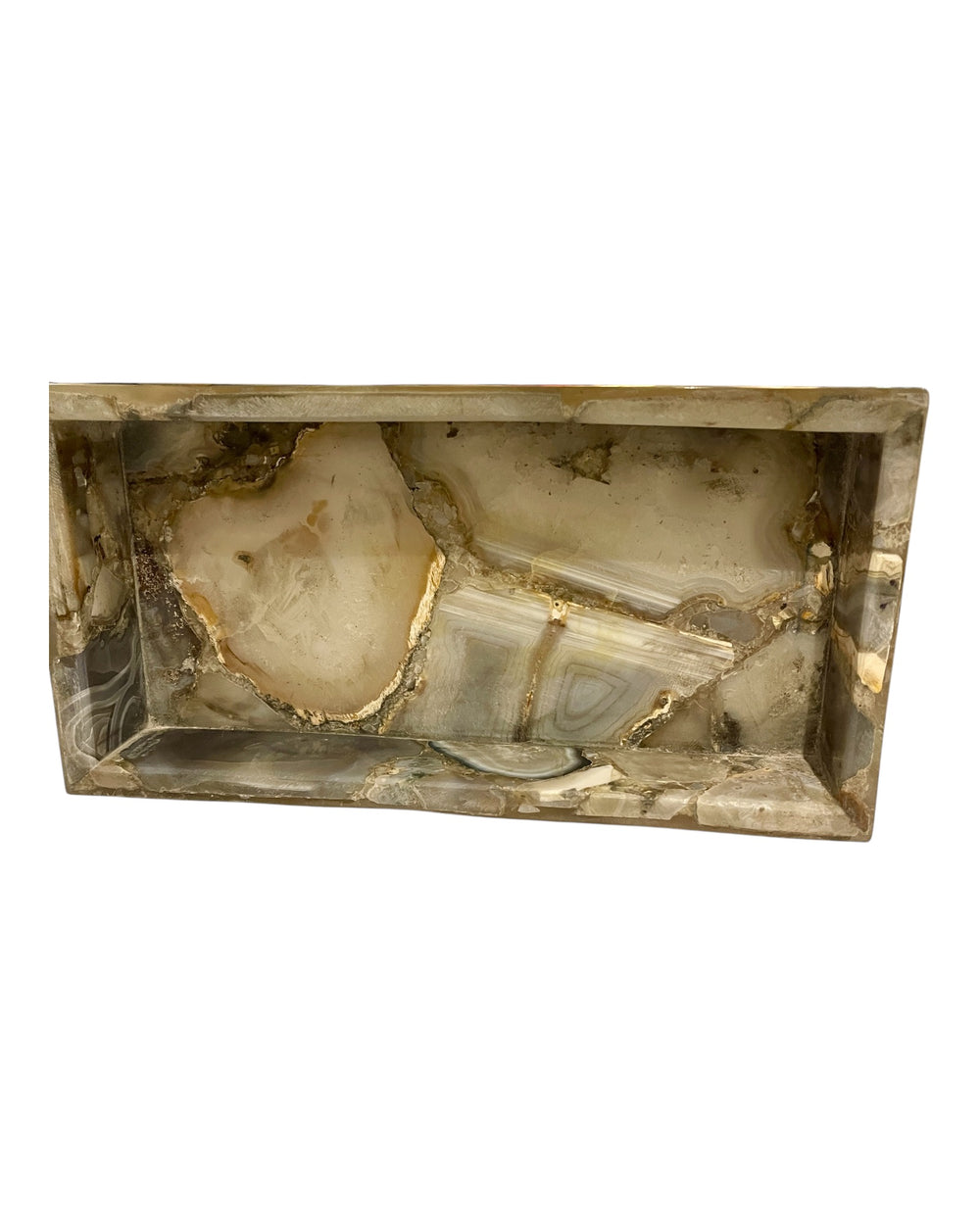 Agate Stone tray -grey