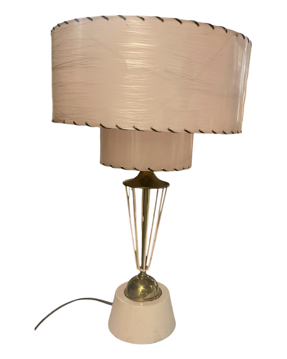 1950's Two Tier Pink Lamp