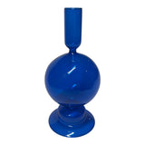 Cobalt Blue Glass Candlestick