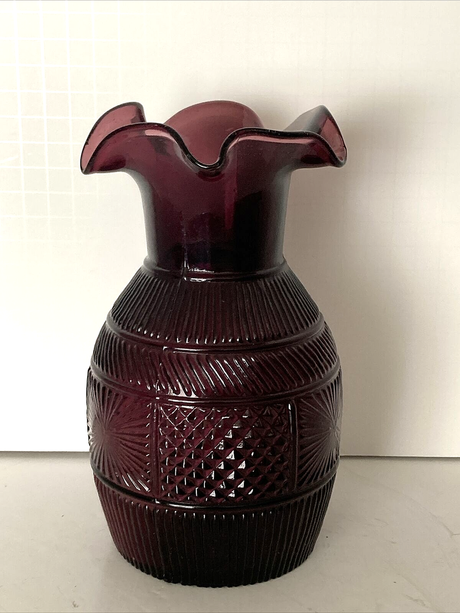 MCM Amethyst Glass Vase