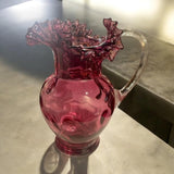 RARE - Fenton Cranberry Dot Pitcher