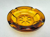 1950's Amber Glass Ashtray