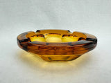 1950's Amber Glass Ashtray