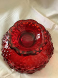 Fenton hobnail bowl w' lid