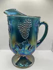 Blue Carnival Pitcher