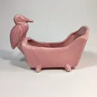 MCM Pink Stork Planter