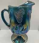 Blue Carnival Pitcher