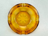 1950's Amber Glass Ashtray