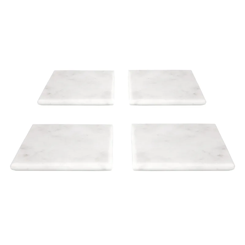 white mabrble Coasters sq